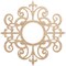 Ekena Millwork Dijon Wood Fretwork Pierced Ceiling Medallion, Alder, 22"OD x 7 1/8"ID x 3/8"T CMWP22X22X0375DIAL - alternate 1
